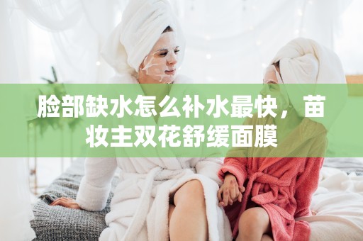 臉部缺水怎么補水最快，苗妝主雙花舒緩面膜